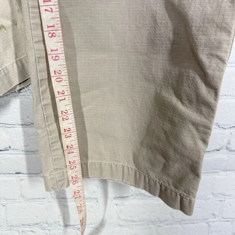 Cabelas Cargo Pants Men 36X32 Beige Hiking Outdoor Work Wear Farm Utility Casual